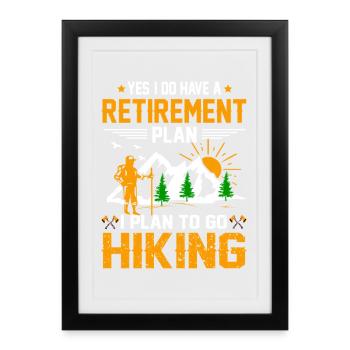 Wander - Framed poster (27 × 37 cm) - black - Front