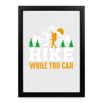 Wander - Framed poster (27 × 37 cm) - black - Front