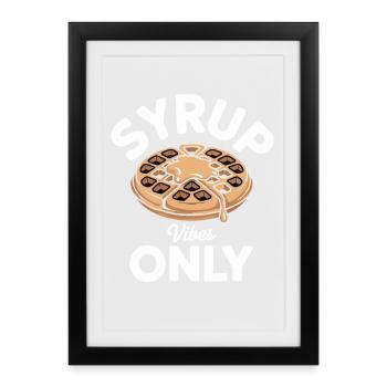 Waffle Dough Baking Gift for Foodies - Framed poster (27 × 37 cm) - black - Front