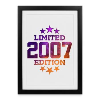 LIMITED EDITION 2007 19TH BIRTHDAY - Framed poster (27 × 37 cm) - black - Front