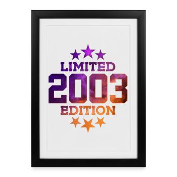 ÉDITION LIMITÉE 23E ANNIVERSAIRE 2003 - Affiche encadrée (27 × 37 cm) - noir - Devant