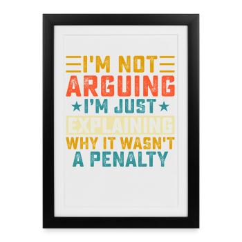 Hockey Hockey sur glace Cadeau pour joueur de hockey sur glace - Affiche encadrée (27 × 37 cm) - noir - Devant