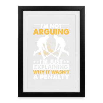 Hockey Hockey sur glace Cadeau pour joueur de hockey sur glace - Affiche encadrée (27 × 37 cm) - noir - Devant