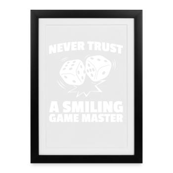 Game Master Board Game Board Game - Framed poster (27 × 37 cm) - black - Front