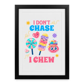 Candy Squad Süßigkeiten Crew Cadeau - Affiche encadrée (27 × 37 cm) - noir - Devant
