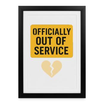 Ex-wife-divorce-humor, Funny, Breakup, - Framed poster (27 × 37 cm) - black - Front