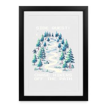 Side Quest: Hunting Wanderers | Ranger - Framed poster (27 × 37 cm) - black - Front
