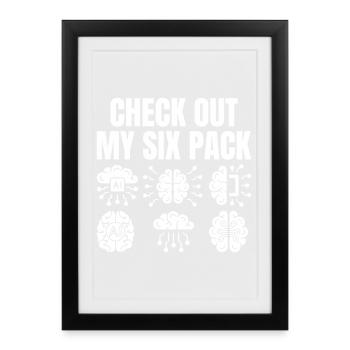 Check out my six Pack - Framed poster (27 × 37 cm) - black - Front