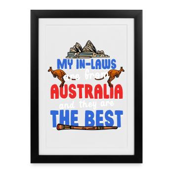 Belle-mère australienne - Affiche encadrée (27 × 37 cm) - noir - Devant