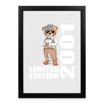2001 Limited Edition Bear Birthday 2001 - Framed poster (27 × 37 cm) - black - Front