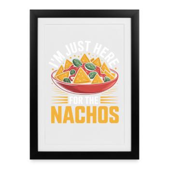 Tortilla Taco Nachos mexicains - Affiche encadrée (27 × 37 cm) - noir - Devant