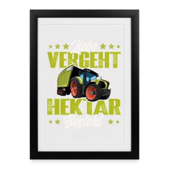 Landwirt - Gerahmtes Poster (27 × 37 cm) - Schwarz - Vorne