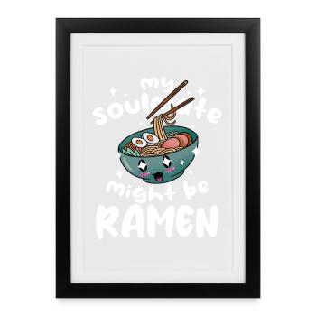 Soul Frames Dessin animé - Affiche encadrée (27 × 37 cm) - noir - Devant