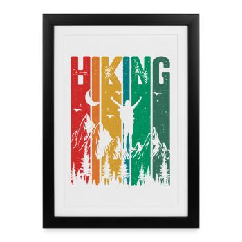 Wander - Framed poster (27 × 37 cm) - black - Front