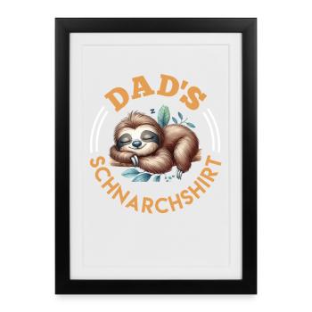 T-SHIRT ANTI-RONFLEMENT DE PAPA Drôle - Affiche encadrée (27 × 37 cm) - noir - Devant