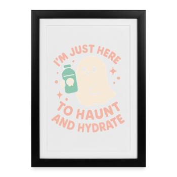 Effrayant Doux Pastel Goth Kawaii Halloween Mignon - Affiche encadrée (27 × 37 cm) - noir - Devant