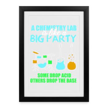 Chemistry Chemist Chemistry Teacher - Framed poster (27 × 37 cm) - black - Front