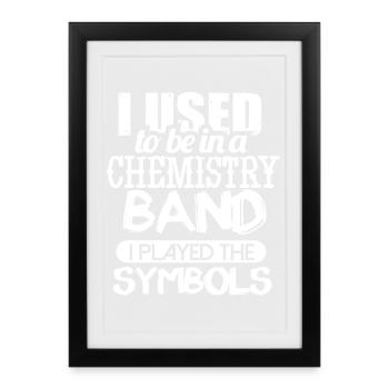 Chemistry Chemist Chemistry Teacher - Framed poster (27 × 37 cm) - black - Front