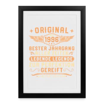 1996 Vintage Living Legend 30ème Anniversaire - Affiche encadrée (27 × 37 cm) - noir - Devant