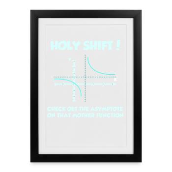 Math Math Math Teacher Mathematician - Framed poster (27 × 37 cm) - black - Front