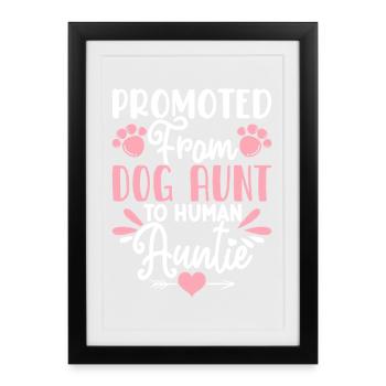 Tante Cadeau Meilleure Tante Du Monde - Affiche encadrée (27 × 37 cm) - noir - Devant
