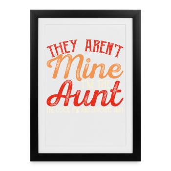 Tante Cadeau Meilleure Tante Du Monde - Affiche encadrée (27 × 37 cm) - noir - Devant