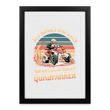 All men are the same, only the best will be - Framed poster (27 × 37 cm) - black - Front