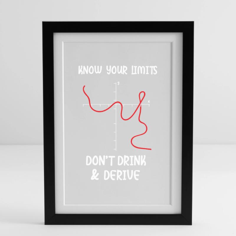 Math Math Math Teacher Mathematician Framed poster (27 × 37 cm)