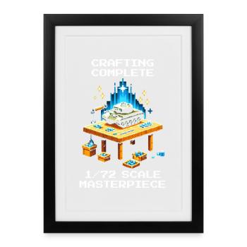 Crafting Finished: 1/72 Masterwork | Model making - Framed poster (27 × 37 cm) - black - Front