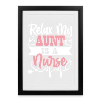 Tante Cadeau Meilleure Tante Du Monde - Affiche encadrée (27 × 37 cm) - noir - Devant