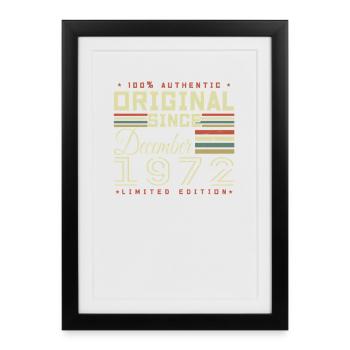 The legends were born in December 1972 - Framed poster (27 × 37 cm) - black - Front