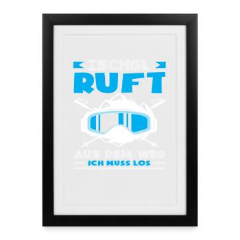 Ischgl appelle une fête d’après-ski amusante dans les Alpes - Affiche encadrée (27 × 37 cm) - noir - Devant