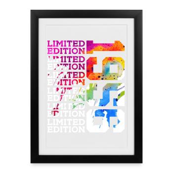 ÉDITION LIMITÉE 1956 70 ANS 70E ANNIVERSAIRE - Affiche encadrée (27 × 37 cm) - noir - Devant