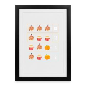 Teacher Thanksgiving Teacher - Framed poster (27 × 37 cm) - black - Front
