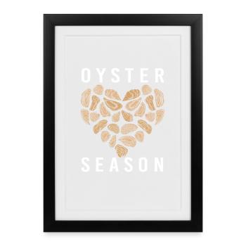 Oysters - Framed poster (27 × 37 cm) - black - Front