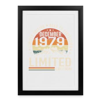 December 1979 - Framed poster (27 × 37 cm) - black - Front