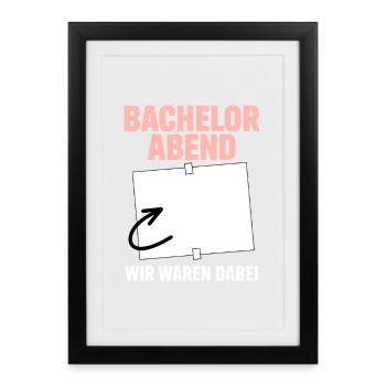 Enterrement de vie de garçon Enterrement de vie de garçon Livre d’or - Affiche encadrée (27 × 37 cm) - noir - Devant