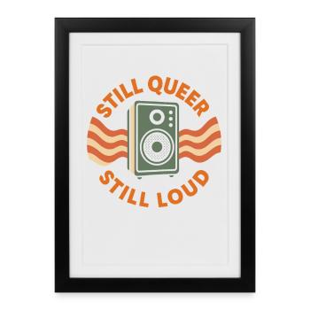 Groovy Pride Retro Égalité Queer Histoire - Affiche encadrée (27 × 37 cm) - noir - Devant