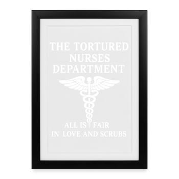 The Tormented Care Flat - Love and Kittel - Framed poster (27 × 37 cm) - black - Front