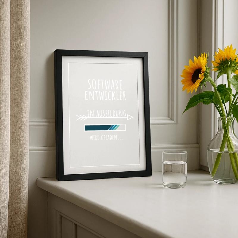 Computer Science Studies Profession Software Developer Framed poster (27 × 37 cm)