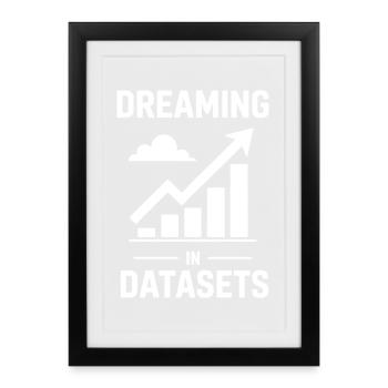 Data Analyst Saying Funny Data Analyst Gift - Framed poster (27 × 37 cm) - black - Front