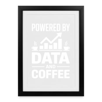 Data Analyst Saying Funny Data Analyst Gift - Framed poster (27 × 37 cm) - black - Front