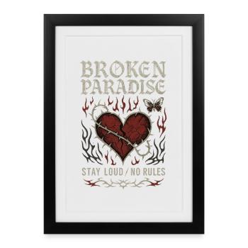 Vintage Y2k Grunge Aesthetic Gothic Punk - Framed poster (27 × 37 cm) - black - Front