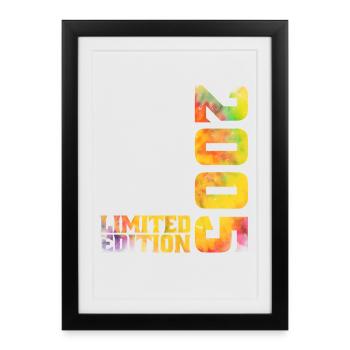 2005 Limited Edition Anniversaire Cadeau Original - Affiche encadrée (27 × 37 cm) - noir - Devant