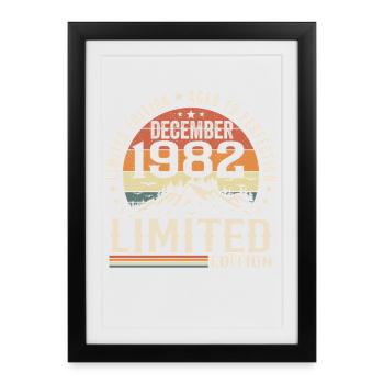 December 1982 - Framed poster (27 × 37 cm) - black - Front