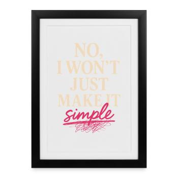 Creative Mindset, Artist Humor, More Chaos - Framed poster (27 × 37 cm) - black - Front