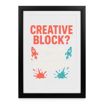 Creative Mindset, Artist Humor, More Chaos - Framed poster (27 × 37 cm) - black - Front