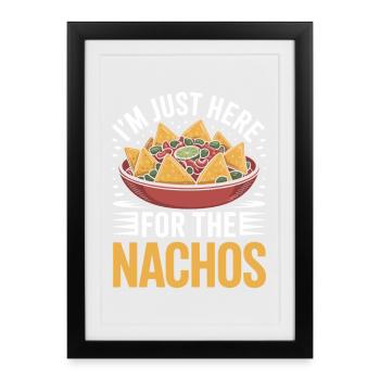 Tortilla Taco Nachos mexicains - Affiche encadrée (27 × 37 cm) - noir - Devant