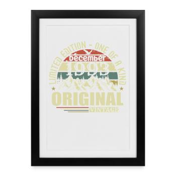 December 1993 December Anniversary December 1993 - Framed poster (27 × 37 cm) - black - Front