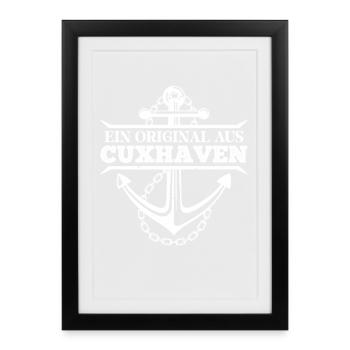 Cuxhaven AN ORIGINAL FROM CUXHAVEN Lustig - Framed poster (27 × 37 cm) - black - Front